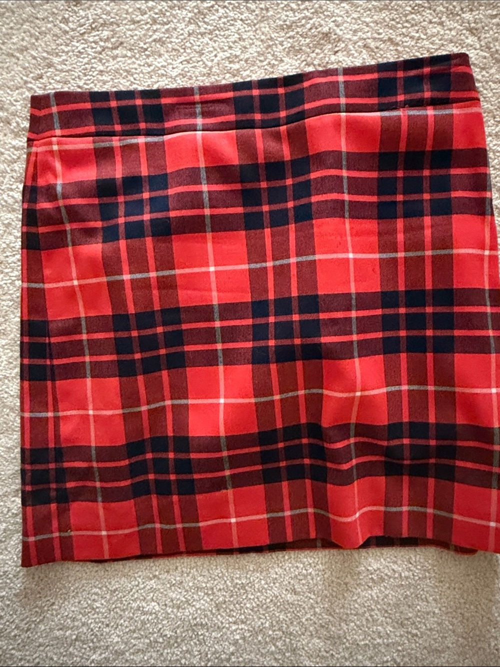 Classic Red Plaid Women's Skirt